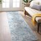 World Rug Gallery Modern Abstract Whispers Runner Rug 2'x7' Blue 936BLUE2X7 - alternate 1